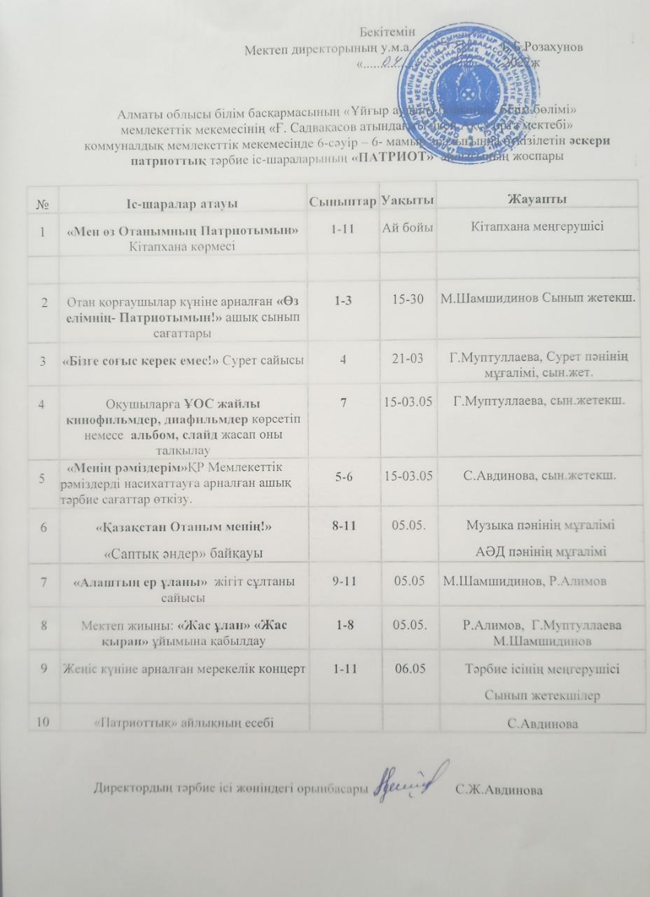 Әскери патриоттық тәрбие