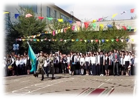 Атап айтсақ қыркүйек айында 1 қыркүйек білім күні, мектепте жалпы 1-11 сыныптың ата-аналары арасында жиналыс өткізілді. Жиналыста мектептің ішкі тәртібі, мектеп формасы, сабақтарға кешікпей, себепсіз сабақ тастамау сияқты мәселелер қаралып түсіндіру